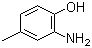 邻氨基对甲苯酚分子结构 (CAS 95-84-1)
