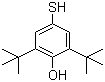 2,6-二叔丁基-4-巯基苯酚分子结构 (CAS 950-59-4)