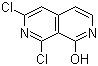 structure of CAS# 950746-21-1, 6,8-Dichloro-1-hydroxy-2,7-naphthyridine;6,8-Dichloro-2,7-naphthyridine-1(2H)-one