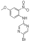 5-Bromo-N-(4-methoxy-2-nitrophenyl)-2-pyrazinamine molecular structure (CAS 950845-94-0)
