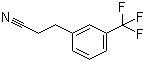 structure of CAS# 95096-06-3, 3-[3-(Trifluoromethyl)phenyl]propanenitrile
