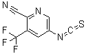 structure of CAS# 951753-87-0, 5-Isothiocyanato-3-(trifluoromethyl)-2-pyridinecarbonitrile;5-Isothiocyanato-3-(trifluoromethyl)2-cyanopyridine