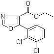 结构式 CAS# 951885-31-7, 5-(2,3-二氯苯基)恶唑-4-甲酸乙酯