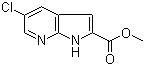 structure of CAS# 952182-19-3, Methyl 5-chloro-1H-pyrrolo[2,3-b]pyridine-2-carboxylate