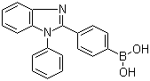 structure of CAS# 952514-79-3, 4-(1-Phenyl-1H-benzimidazol-2-yl)phenylboronic acid;B-[4-(1-Phenyl-1H-benzimidazol-2-yl)phenyl]boronic acid