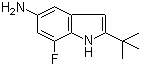 2-(tert-Butyl)-7-fluoro-1H-indol-5-amine molecular structure (CAS 952664-95-8)