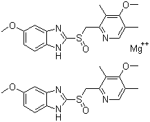 Omeprazole magnesium molecular structure (CAS 95382-33-5)