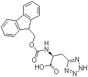 结构式 CAS# 954147-35-4, (alphaS)-alpha-[[(9H-芴-9-基甲氧基)羰基]氨基]-2H-四唑-5-丙酸