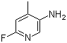 6-Fluoro-4-methyl-3-pyridinamine molecular structure (CAS 954236-33-0)