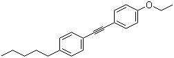 结构式 CAS# 95480-29-8, 1-(4-乙氧苯基)乙炔基-4-正戊基苯