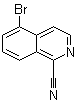 5-Bromoisoquinoline-1-carbonitrile molecular structure (CAS 956003-76-2)