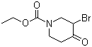 structure of CAS# 95629-02-0, Ethyl 3-bromo-4-oxo-piperidine-1-carboxylate