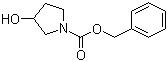 structure of CAS# 95656-88-5, N-Cbz-3-hydroxypyrrolidine;3-Hydroxypyrrolidine-1-carboxylic acid benzyl ester