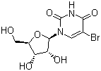 structure of CAS# 957-75-5, 5-Bromouridine;5-Bromouracil-1-beta-D-ribofuranoside; 5-BrU