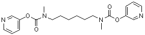 Hexamethylenebis[methylcarbamic acid] di-3-pyridyl ester molecular structure (CAS 95701-58-9)