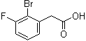结构式 CAS# 958454-33-6, 2-溴-3-氟苯乙酸