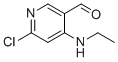 structure of CAS# 959163-01-0, 6-Chloro-4-(ethylamino)-3-pyridinecarboxaldehyde