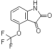 structure of CAS# 959236-54-5, 4-(Trifluoromethoxy)-1H-indole-2,3-dione