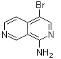 结构式 CAS# 959558-28-2, 4-溴-2,7-萘啶-1-胺