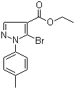 结构式 CAS# 959578-19-9, 5-溴-1-对甲苯基-1H-吡唑-4-羧酸乙酯
