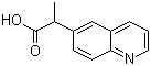 结构式 CAS# 959585-30-9, 2-(喹啉-6-基)丙酸