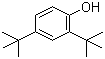 2,4-二叔丁基苯酚分子结构 (CAS 96-76-4)