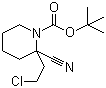 2-(2-Chloroethyl)-2-cyano-1-piperidinecarboxylic acid tert-butyl ester molecular structure (CAS 960294-15-9)