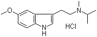 N-Isopropyl-N-methyl-5-methoxytryptamine hydrochloride molecular structure (CAS 96096-54-7)