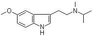 5-甲氧基-N-甲基-N-异丙基-1H-吲哚-3-乙胺分子结构 (CAS 96096-55-8)