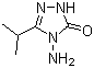 4-Amino-2,4-dihydro-5-(1-methylethyl)-3H-1,2,4-triazol-3-one molecular structure (CAS 96240-10-7)