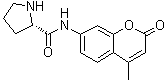 结构式 CAS# 96643-94-6, (2S)-N-(4-甲基-2-氧代-2H-1-苯并吡喃-7-基)-2-吡咯烷甲酰胺