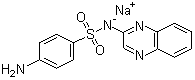 Sulfaquinoxaline sodium  molecular structure (CAS 967-80-6)