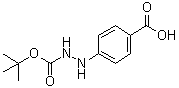 结构式 CAS# 96736-00-4, 4-[2-(叔丁氧羰基)肼基]苯甲酸