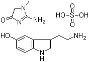 Serotonin creatinine sulphate molecular structure (CAS 971-74-4)