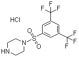 1-[[3,5-Bis(trifluoromethyl)phenyl]sulfonyl]piperazine hydrochloride molecular structure (CAS 97630-12-1)
