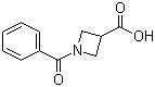 1-苯甲酰基-3-氮杂环丁烷羧酸分子结构 (CAS 97639-63-9)