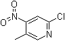 structure of CAS# 97944-45-1, 2-Chloro-5-methyl-4-nitropyridine