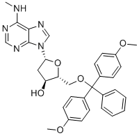 结构式 CAS# 98056-69-0, 5'-O-DMT-N6-甲基-2'-脱氧腺苷