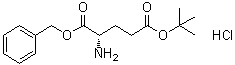 结构式 CAS# 98102-32-0, L-谷氨酸 5-叔丁基 1-苄基酯单盐酸盐