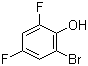 结构式 CAS# 98130-56-4, 2-溴-4,6-二氟苯酚