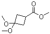 3,3-Dimethoxycyclobutanecarboxylic acid methyl ester molecular structure (CAS 98231-07-3)