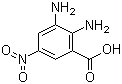 2,3-Diamino-5-nitrobenzoic acid molecular structure (CAS 98279-87-9)