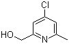 structure of CAS# 98280-32-1, (4-Chloro-6-methyl-2-pyridinyl)methanol
