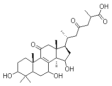 Ganoderic acid C2 molecular structure (CAS 98296-48-1)