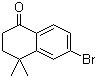 6-Bromo-4,4-dimethyl-3,4-dihydro-2H-naphthalen-1-one molecular structure (CAS 98453-60-2)
