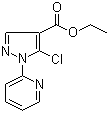 structure of CAS# 98475-61-7, Ethyl 5-chloro-1-(pyridin-2-yl)-1H-pyrazole-4-carboxylate;5-Chloro-1-(2-pyridinyl)-1H-pyrazole-4-carboxylic acid ethyl ester
