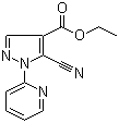 5-Cyano-1-(2-pyridinyl)-1H-pyrazole-4-carboxylic acid ethyl ester molecular structure (CAS 98475-62-8)