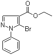 5-Bromo-1-phenyl-1H-pyrazole-4-carboxylic acid ethyl ester molecular structure (CAS 98534-71-5)