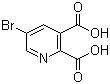 5-Bromopyridine-2,3-dicarboxylic acid molecular structure (CAS 98555-51-2)