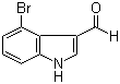 structure of CAS# 98600-34-1, 4-Bromoindole-3-carboxaldehyde;4-Bromo-1H-indole-3-carbaldehyde